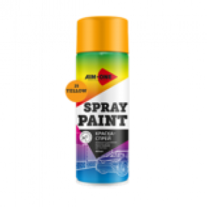 Краска-спрей желтая AIM-ONE 450 мл (аэрозоль).Spray paint yellow 450ML SP-Y25