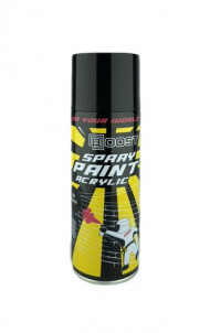 Краска-спрей черная глянцевая BOOST 520 мл (аэрозоль).Spray paint black gloss 520ML SP-GB39