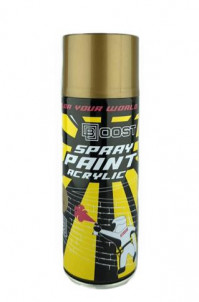 Краска-спрей золото  BOOST 520 мл (аэрозоль).Spray paint gold  520ML SPBG-450