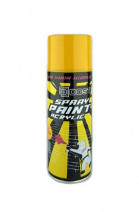 Краска-спрей желтая BOOST 520 мл (аэрозоль).Spray paint yellow 520ML SP-Y25
